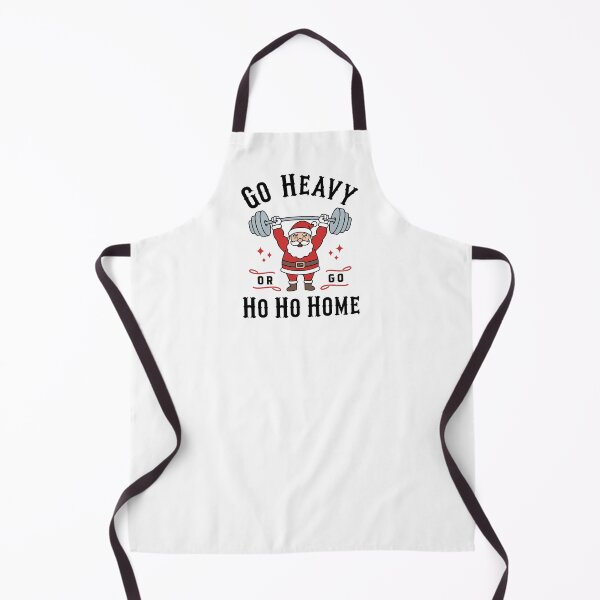 Item preview, Go Heavy or Go Ho Ho Home - Funny Santa Barbell Lift Christmas Gym Workout Design designed and sold by Brogress Project.
