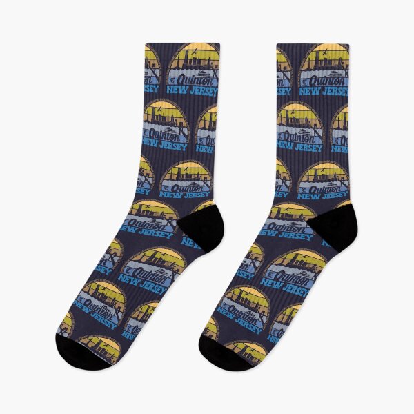 Item preview, Quinton New Jersey Sunset Retro Vintage Local Pride Logo designed and sold by CRHPOD20.