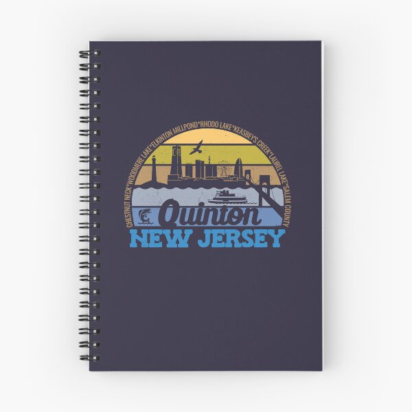 Item preview, Quinton New Jersey Sunset Retro Vintage Local Pride Logo designed and sold by CRHPOD20.