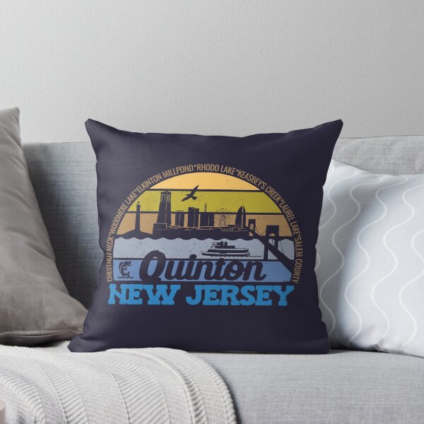 Item preview, Quinton New Jersey Sunset Retro Vintage Local Pride Logo designed and sold by CRHPOD20.