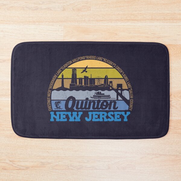 Item preview, Quinton New Jersey Sunset Retro Vintage Local Pride Logo designed and sold by CRHPOD20.