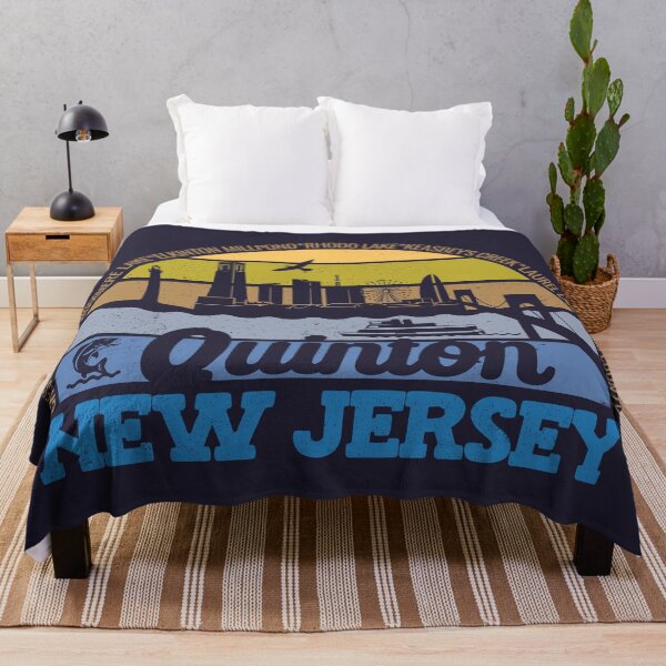 Item preview, Quinton New Jersey Sunset Retro Vintage Local Pride Logo designed and sold by CRHPOD20.