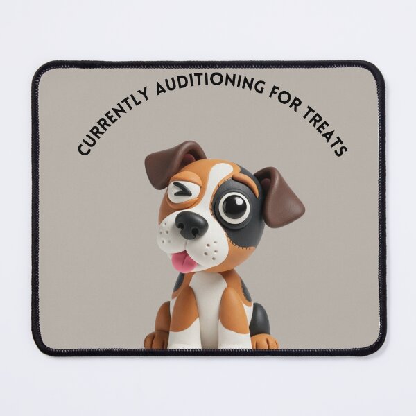 Item preview, Auditioning for Treats Claymation Dog Graphic designed and sold by April-Friends.