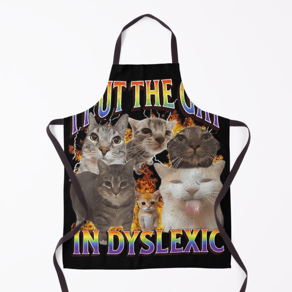 Item preview, I Put The Gay In Dyslexic Funny Cat Meme Bootleg Funny Retro designed and sold by LisaMCasares.