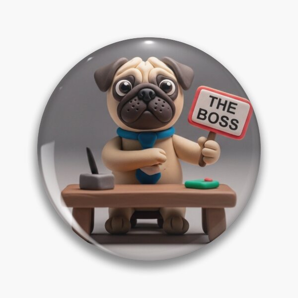 Item preview, The Boss Dog: I Just Work Here Claymation Tee designed and sold by April-Friends.