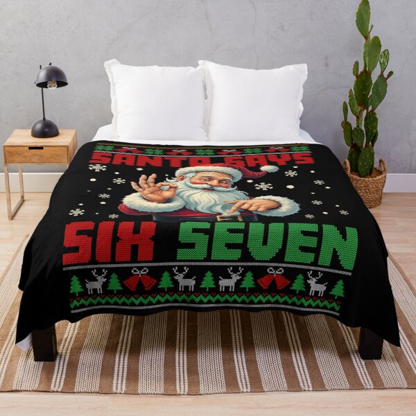Item preview, Santa Says Six Seven Christmas Birthday Shirt Funny 6 7 Meme Gen Alpha Holiday Kids Gift designed and sold by Patchina.