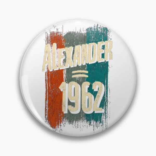 Item preview, Alexander 1962 Vintage Birthday Retro Name Design designed and sold by AlexLineArt.