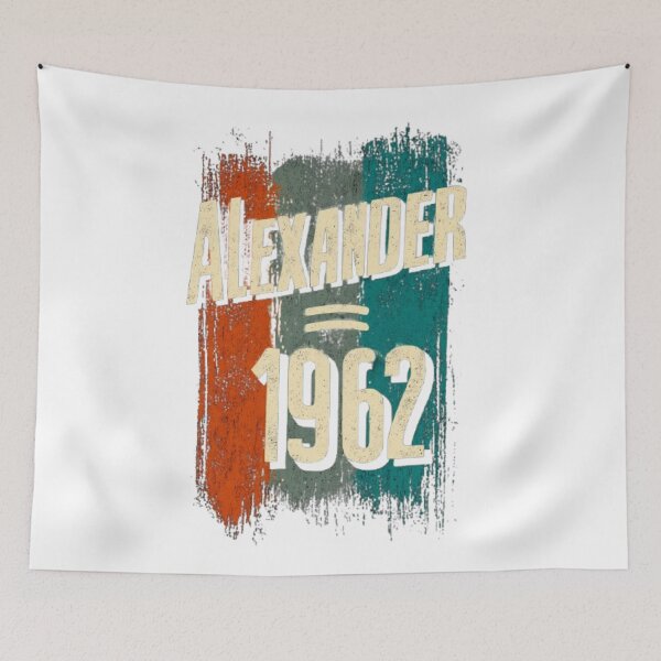 Item preview, Alexander 1962 Vintage Birthday Retro Name Design designed and sold by AlexLineArt.