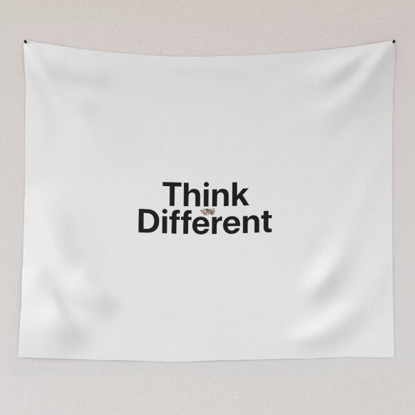 Item preview, Think Different – Minimalist Typography T-Shirt designed and sold by EcoArtTees.