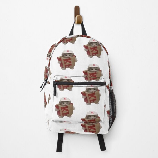 Item preview, cute cat in kfc bag designed and sold by Shrewd Mood.