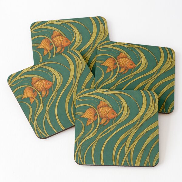 Item preview, Art Nouveau Goldfish Design  designed and sold by Markantonyart.