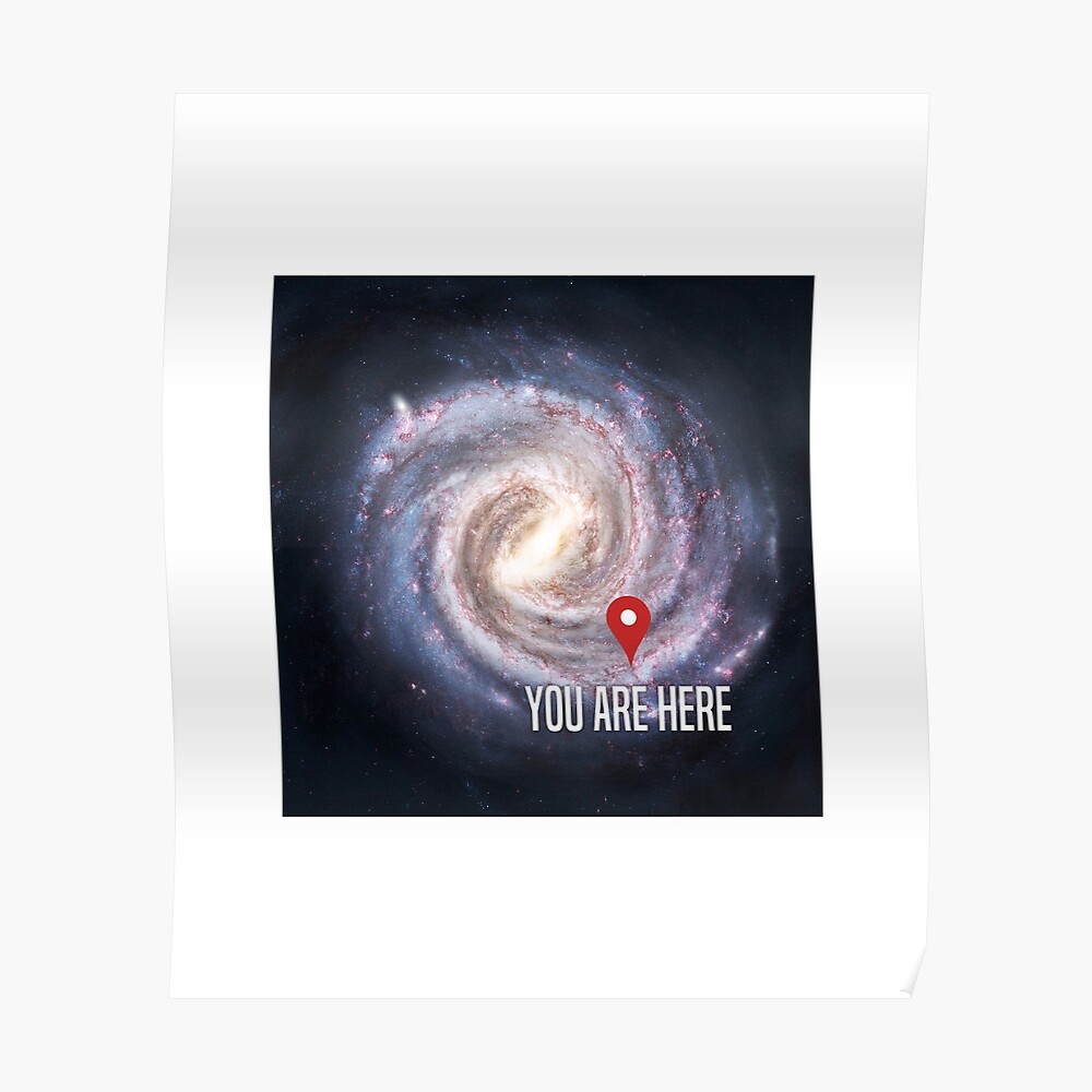 You Are Here Universe Solar System Outer Space Galaxy
