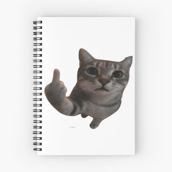 Item preview, AI cat showing middle finger designed and sold by Shrewd Mood.