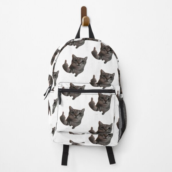 Item preview, AI cat showing middle finger designed and sold by Shrewd Mood.