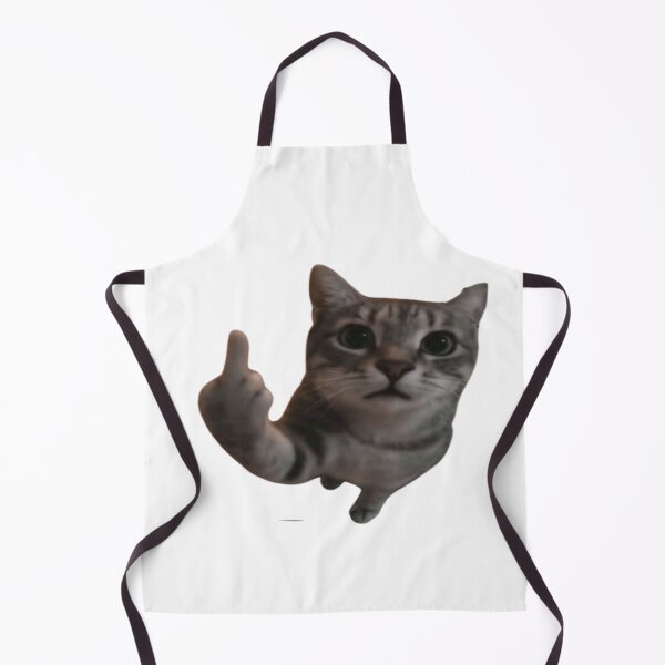 Item preview, AI cat showing middle finger designed and sold by Shrewd Mood.