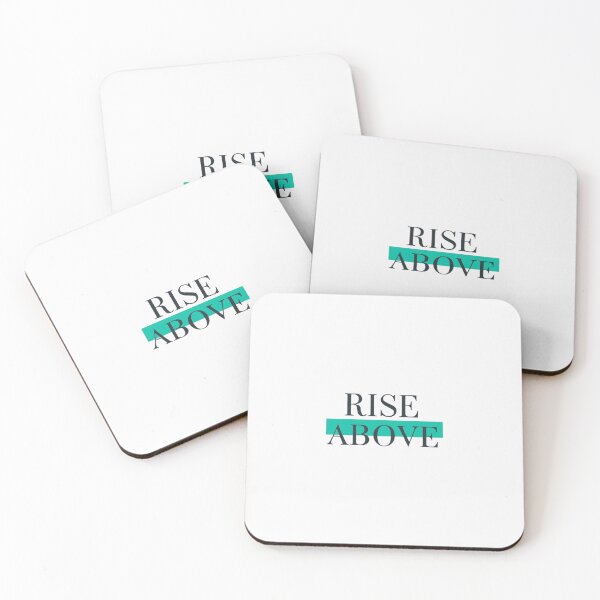 Item preview, Rise Above – Clean Motivational Typography designed and sold by EcoArtTees.