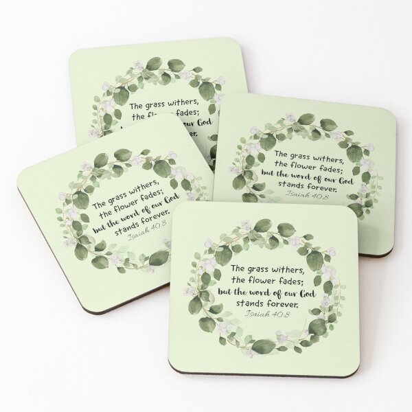 Item preview, God's Word Stands Forever – Isaiah 40:8 | Bible Verse | Inspirational designed and sold by JirehKollezion.