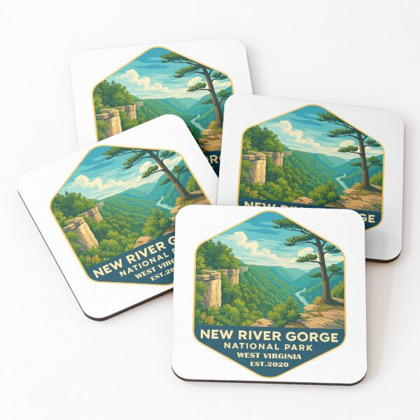Item preview, New River Gorge National Park Retro Bridge Sticker designed and sold by Ismeal Von.