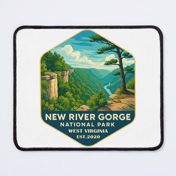 Item preview, New River Gorge National Park Retro Bridge Sticker designed and sold by Ismeal Von.