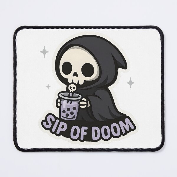 Item preview, Sip of Doom — Boba Grim Reaper designed and sold by Cheerioza.