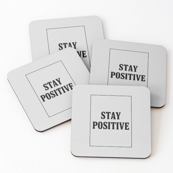 Item preview, Stay Positive – Bold Minimal Typography designed and sold by EcoArtTees.