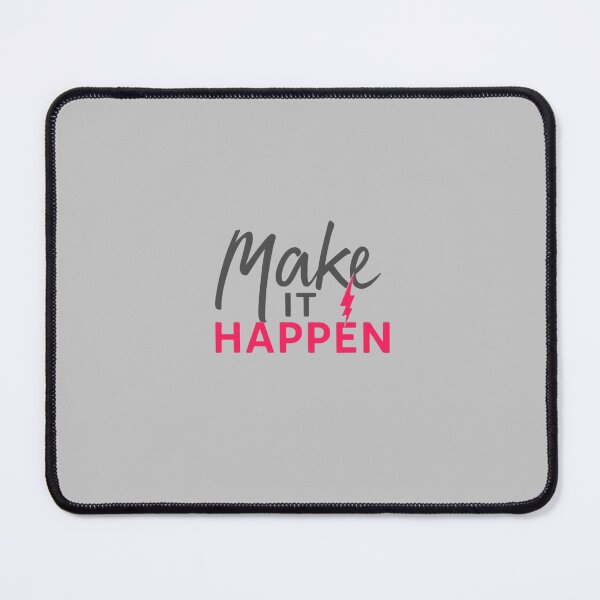 Item preview, Make It Happen – Script + Sans Minimal Tee designed and sold by EcoArtTees.