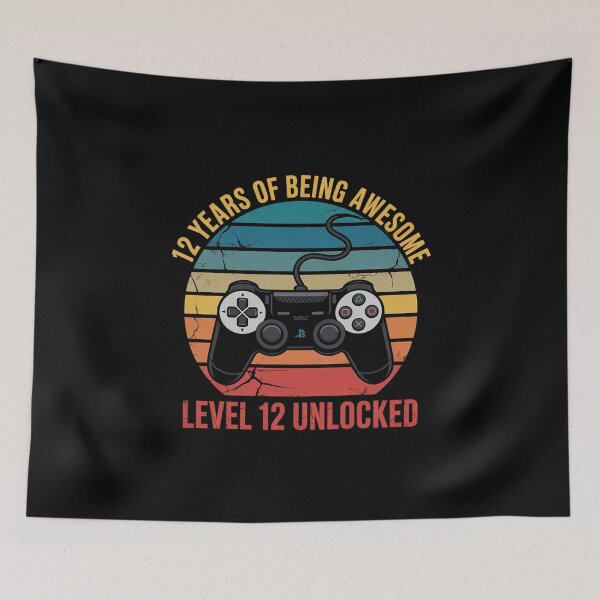 Item preview, 12 YEARS AWESOME LEVEL 12 UNLOCKED 12th Birthday Game  designed and sold by MathisBellanger.