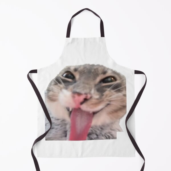 Item preview, cat with tongue out meme designed and sold by Shrewd Mood.