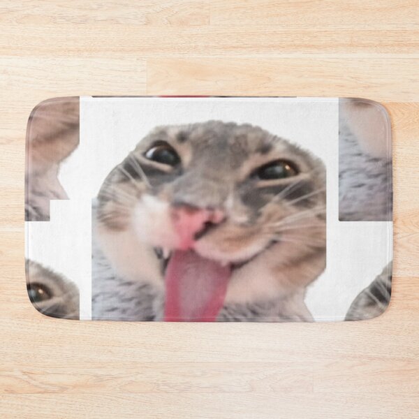 Item preview, cat with tongue out meme designed and sold by Shrewd Mood.