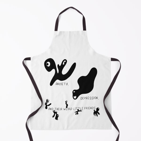 Item preview, Anxiety & Depression Minimal Line Art — Weird Little Friends Edition designed and sold by atelier-biurni.