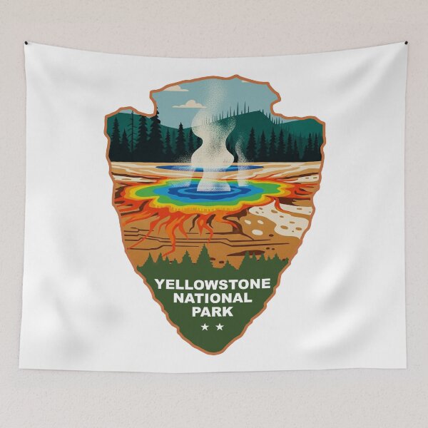 Item preview, Yellowstone Grand Prismatic Spring Arrowhead designed and sold by Esskay Designs.