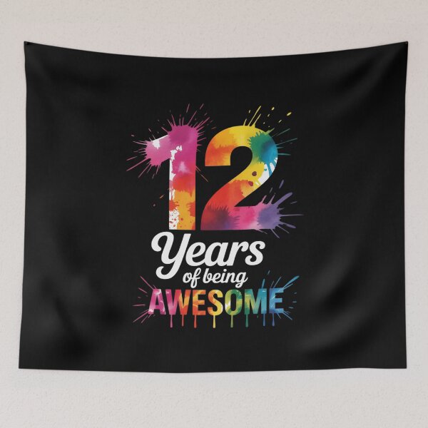 Item preview, 12 YEARS OF BEING AWESOME SOCCER 12TH BIRTHDAY  designed and sold by MathisBellanger.