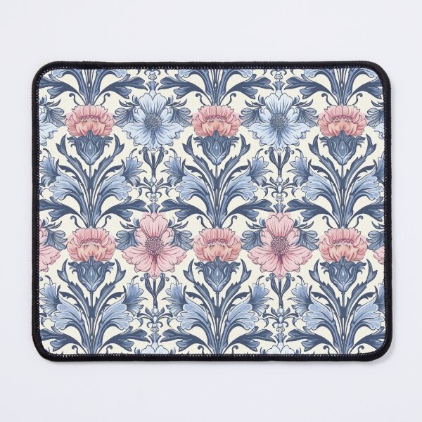 Item preview, Art Nouveau Lotus Blue Floral Seamless Pattern designed and sold by Atlas Kai.