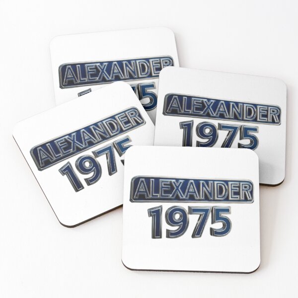 Item preview, Alexander 1975 Classic Chrome Retro Name Design designed and sold by AlexLineArt.