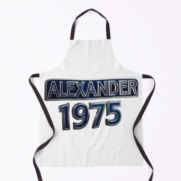 Item preview, Alexander 1975 Classic Chrome Retro Name Design designed and sold by AlexLineArt.