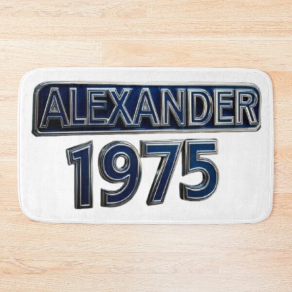 Item preview, Alexander 1975 Classic Chrome Retro Name Design designed and sold by AlexLineArt.