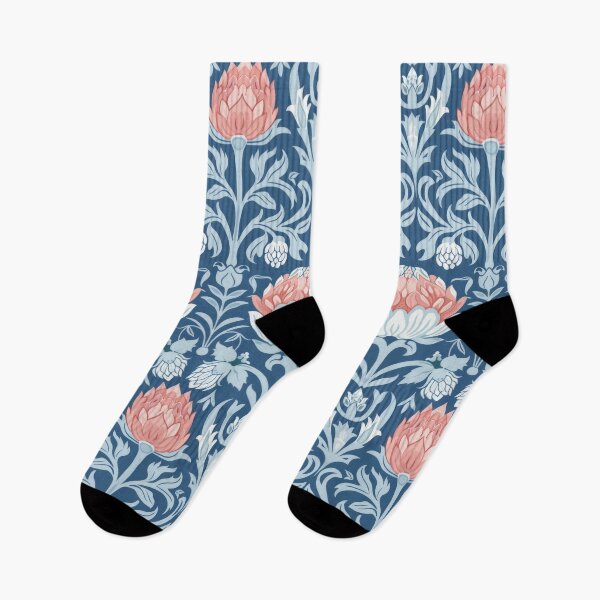 Item preview, Spring Anemone Pink and Blue Floral Pattern designed and sold by Atlas Kai.