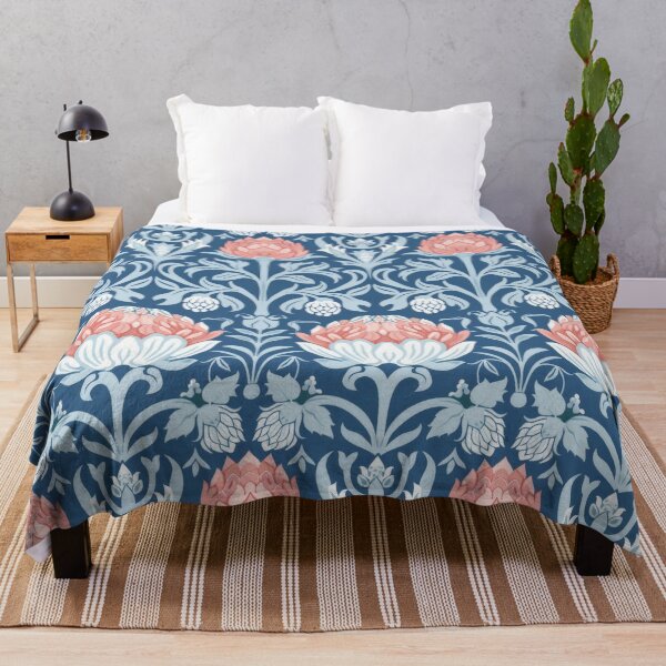 Item preview, Spring Anemone Pink and Blue Floral Pattern designed and sold by Atlas Kai.