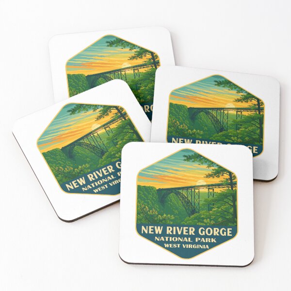 Item preview, New River Gorge National Park Retro Bridge Sticker designed and sold by Ismeal Von.