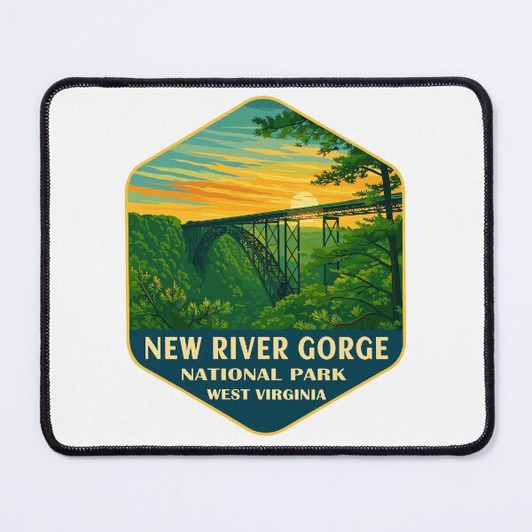 Item preview, New River Gorge National Park Retro Bridge Sticker designed and sold by Ismeal Von.