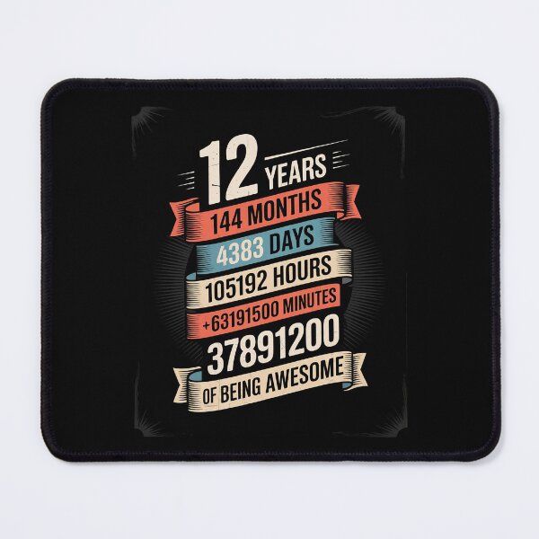 Item preview, 12th Birthday 12 Years Old 144 Months designed and sold by MathisBellanger.
