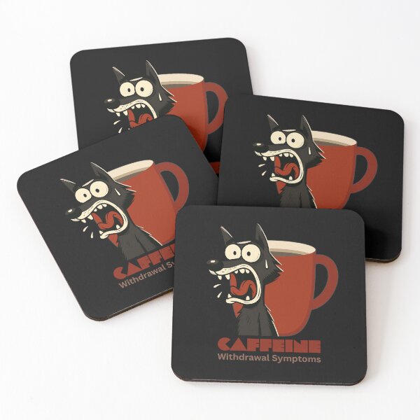 Item preview, Caffeine Withdrawal Symptoms cartoon dog designed and sold by AfricaSkyBlue.