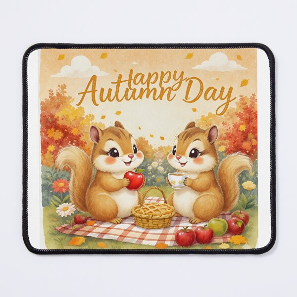 Item preview, Happy Autumn Day | Cute Chipmunk designed and sold by Kedspicedesign.