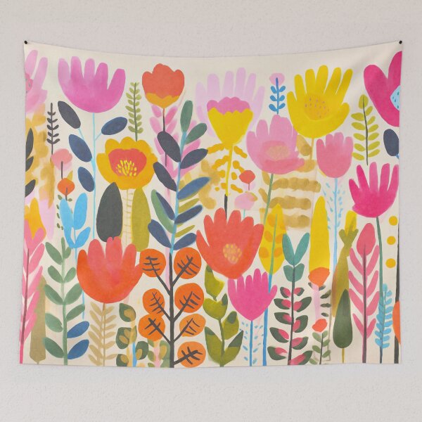 Item preview, Groovy Flower Meadow Summer Vibes designed and sold by artsandsoul.