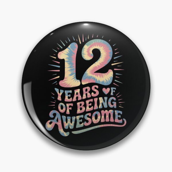 Item preview, 12th Birthday Idea Tie-Dye 12 Year Of Being Awesome  designed and sold by MathisBellanger.