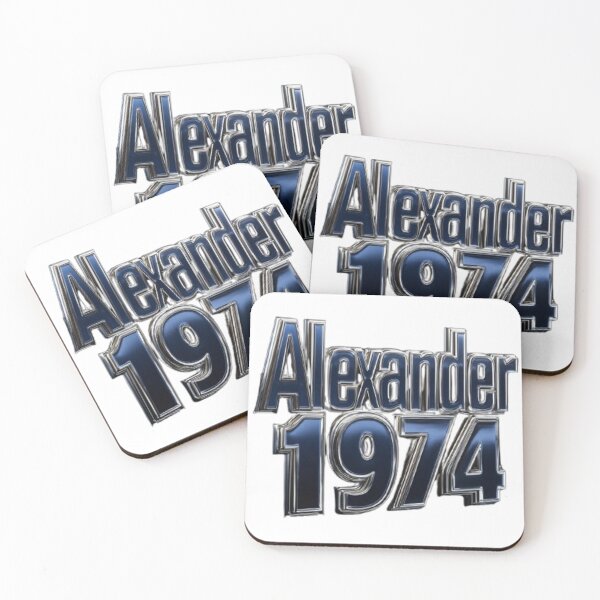 Item preview, Alexander 1974 Classic Chrome Retro Name Design designed and sold by AlexLineArt.