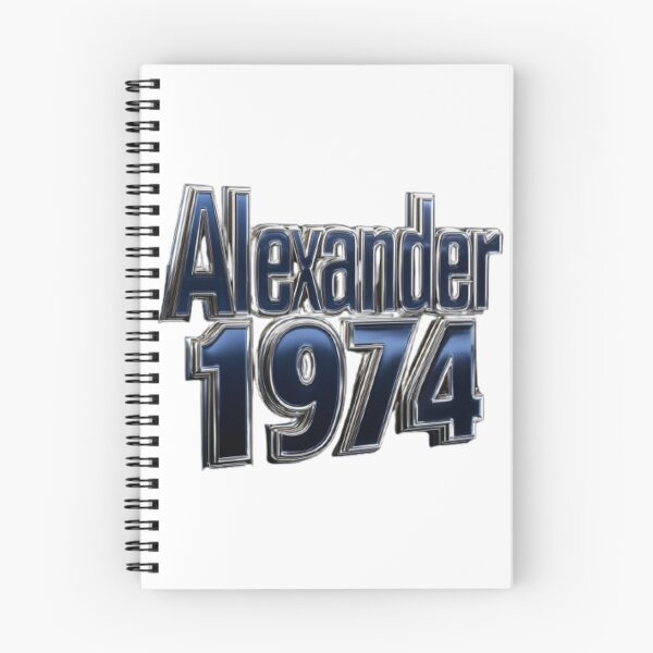 Item preview, Alexander 1974 Classic Chrome Retro Name Design designed and sold by AlexLineArt.