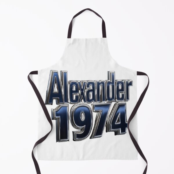 Item preview, Alexander 1974 Classic Chrome Retro Name Design designed and sold by AlexLineArt.