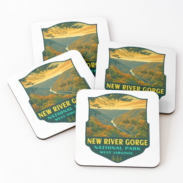 Item preview, New River Gorge National Park Retro Bridge Sticker designed and sold by Ismeal Von.