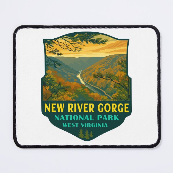 Item preview, New River Gorge National Park Retro Bridge Sticker designed and sold by Ismeal Von.